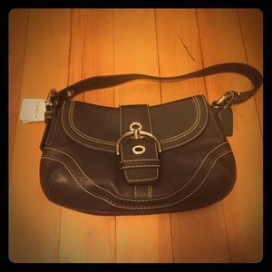NWT Brown Leather Coach Purse
